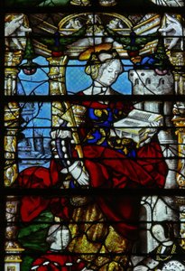 Fenster w37 mit Szenen aus dem Leben der St. Barbara von French School