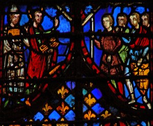 Moses und Aaron sprechen zum Volk von French School