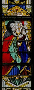 Fenster w3, St. Anna und Joachim am Goldenen Tor