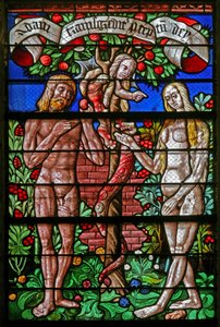 Fenster w40, Versuchung von Adam und Eva