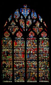 Fenster w4, Darstellung des Passionszyklus