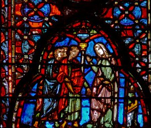 Die Prostituierte Rahab mit den Spionen. Josua II von French School