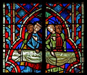 Das Fest der Hochzeit von Simson. Richter 14:10 von French School