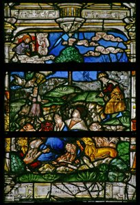 Fenster w6, Darstellung von Daniel in der Löwengrube