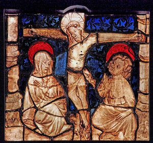 Fenster w7, Darstellung der Kreuzigung aus der Kirche von Betton, Bretagne
