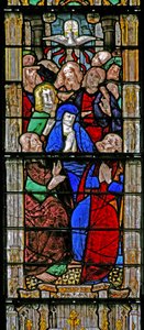 Fenster w8, Pfingsten von French School
