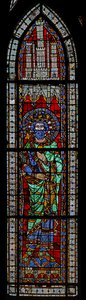 Fenster w9 mit Karl Martell von French School