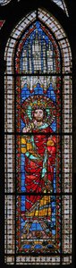 Fenster w9 mit Ludwig dem Frommen von French School