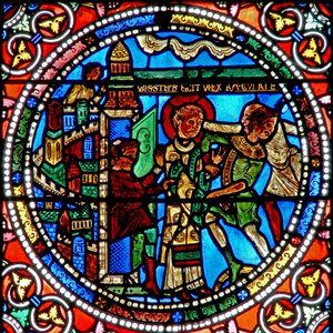 Fenster wXIX mit der Verhaftung des heiligen Stephanus