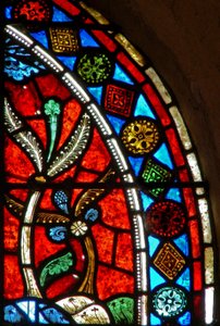 Fenster wXX mit dekorativer Vegetation von French School