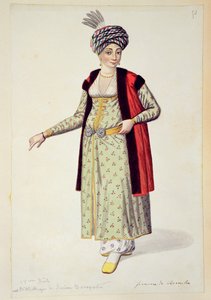 Frau aus Rumelien, osmanische Periode, drittes Viertel des 18. Jahrhunderts