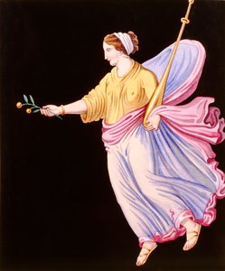 Frau mit einem Olivenzweig