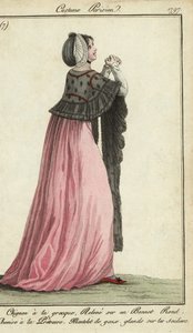 Frau im Priesterinnen-Stil Kleid von French School