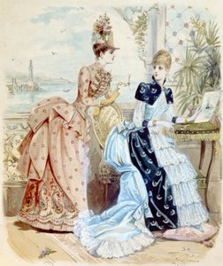 Frauen an einem Badeort am Meer, 1885