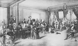 Frauen von Algier in einem Pariser Café, ca. 1860