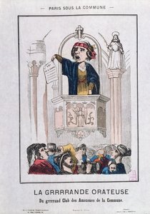 Frauenclub während der Kommune, 1871 von French School