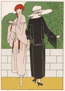 Damenmantelmode aus den 1920er Jahren von French School