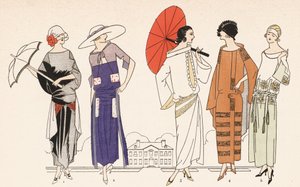 Damenmode aus den 1920er Jahren von French School