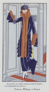 Damenmode der 1920er Jahre von Designer Philippe und Gaston von French School