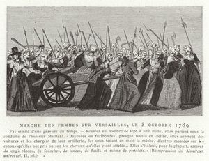 Frauenmarsch auf Versailles, Französische Revolution, 5. Oktober 1789