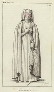 XIII Jahrhundert, Agnes de la Queue von French School