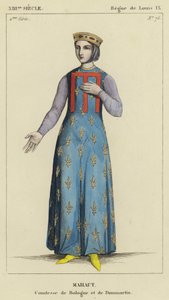 13. Jahrhundert, Herrschaft von Ludwig IX., Mahaut, Gräfin von Boulogne und Dammartin von French School