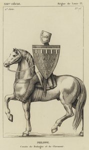 XIII Jahrhundert, Herrschaft von Ludwig IX., Philippe, Graf von Boulogne und Clermont von French School