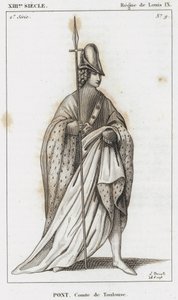 XIII Jahrhundert, Herrschaft von Ludwig IX., Pont, Graf von Toulouse von French School