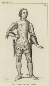 14. Jahrhundert, Jean Chastelain de Terote (Gravur) von French School