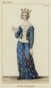 XIV Jahrhundert, Jeanne de Bourbon von French School