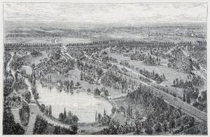 Luftaufnahme des Parc du Montsouris von French School