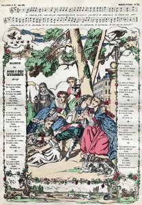 Der Reigen von Guilleri. Bild von Epinal aus dem 19. Jahrhundert