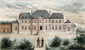 Ansicht des Schlosses de la Muette (Passy).