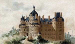 Ansicht des Schlosses von Brissac (Maine et Loire)