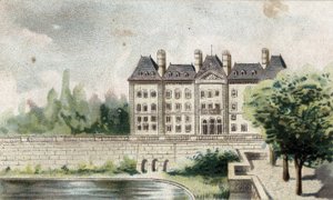 Ansicht des Schlosses von Meudon (Seine und Oise)