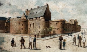 Ansicht des Schlosses von Nantes (untere Loire).
