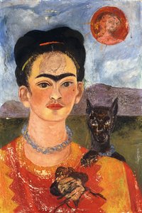 Selbstporträt mit Diego auf meiner Brust, ca. 1953-54