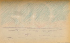 Mondring mit Scheinmonden und einem Vorschlag für horizontale Achsen, 24. November 1893 von Fridtjof Nansen
