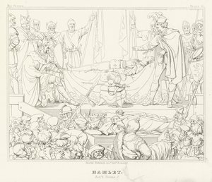 Hamlet, Akt V, Szene 2 von Friedrich August Moritz Retzsch