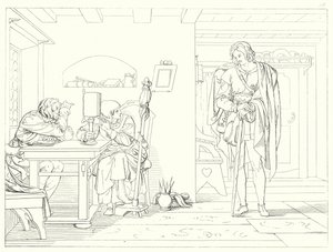 Illustration für Schillers Lied von der Glocke (Gravur) von Friedrich August Moritz Retzsch
