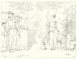 Illustration zu Schillers Lied von der Glocke von Friedrich August Moritz Retzsch