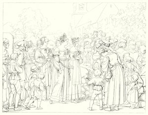 Illustration zu Schillers Lied von der Glocke von Friedrich August Moritz Retzsch