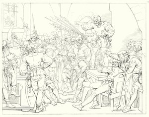 Illustration zu Schillers Lied von der Glocke von Friedrich August Moritz Retzsch