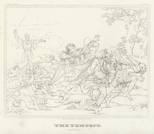 Der Sturm, Akt IV, Szene 1 von Friedrich August Moritz Retzsch