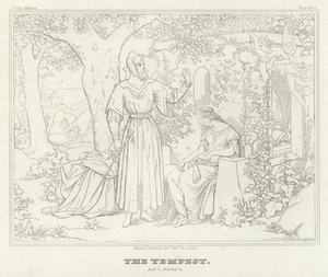 Der Sturm, Akt I, Szene 2 von Friedrich August Moritz Retzsch