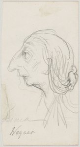 Karikatur der Cosima Wagner