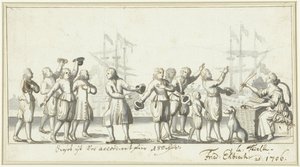 Allegorie auf die Friedensverhandlungen im Jahr 1706 (?) von Friedrich Ebisch