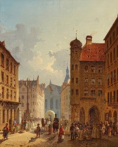 München - Blick von der Kaufingerstraße auf das Alte Rathaus
