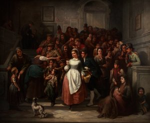 Nach der Lotterieziehung von Friedrich Friedländer Ritter von Malheim