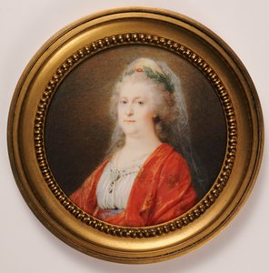 Porträtminiatur von Zarin Katharina der Großen von Friedrich Heinrich Fuger